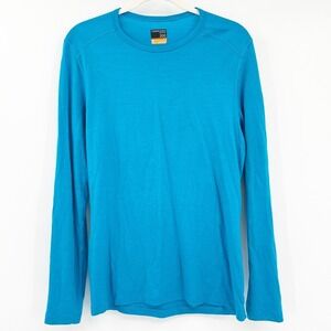 Icebreaker Merino 200 Mens Long Sleeve Crew Neck Thermal Base Layer Top Size M
